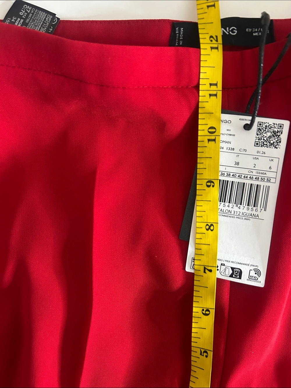 NWT (size 2) MANGO HIGH-WAIST SUITS TROUSERS - Picture 9 of 11